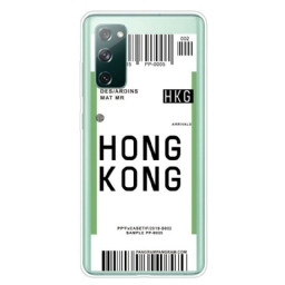 Kuori Samsung Galaxy S20 FE Boarding Pass Hongkongiin