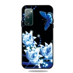 Kuori Samsung Galaxy S20 FE Butterfly Ja Blue Flowers