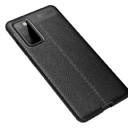 Kuori Samsung Galaxy S20 FE Double Line Litchi Leather Effect