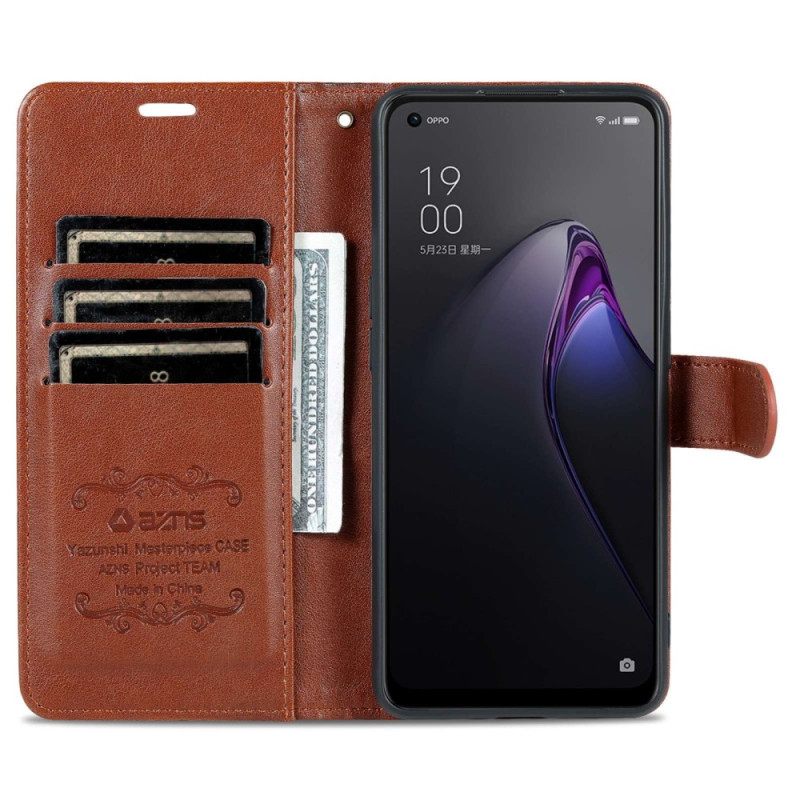 Kotelot Oppo Reno 8 Pro Faux Leather Azns