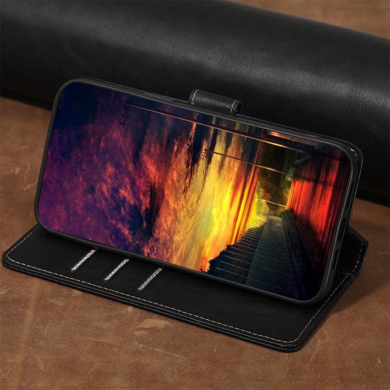 Kotelot Oppo Reno 8 Pro Faux Leather Parked