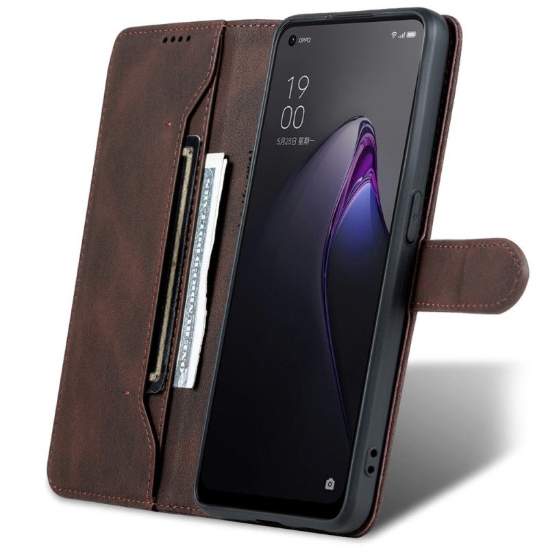 Kotelot Oppo Reno 8 Pro Vintage Leather Effect Azns