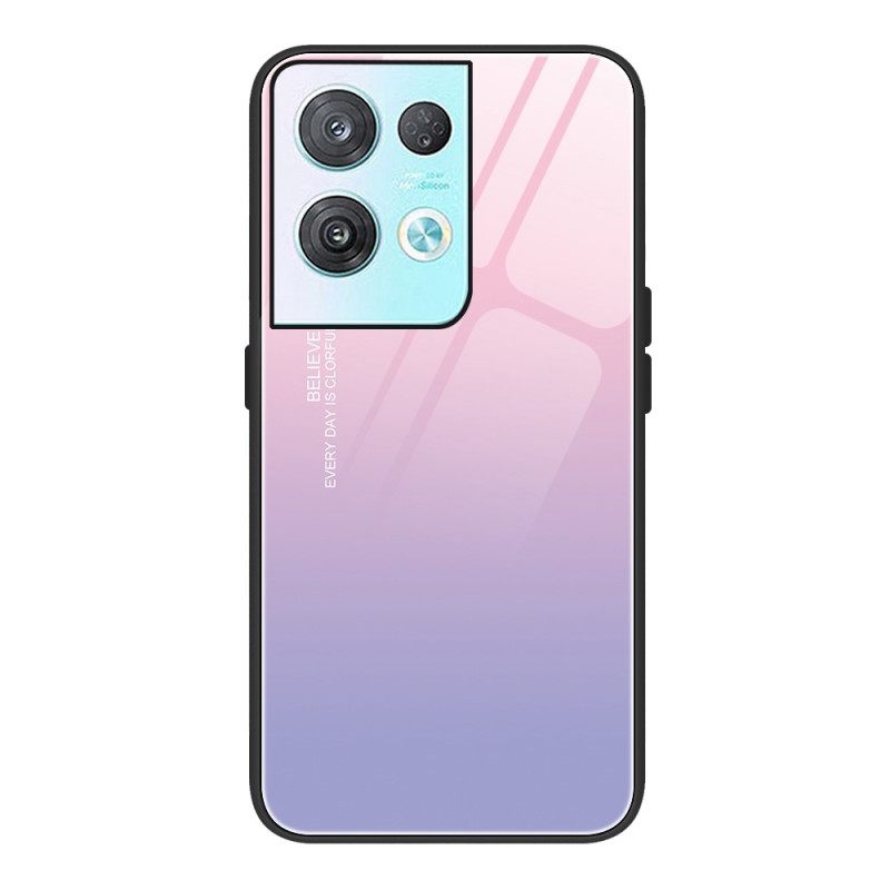 Kuori Oppo Reno 8 Pro Gradient Tempered Glass