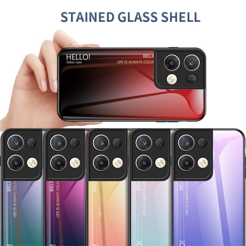 Kuori Oppo Reno 8 Pro Tempered Glass Hei