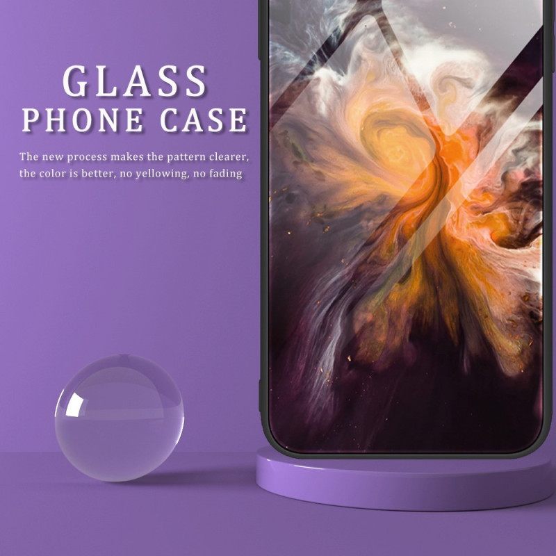 Kuori Oppo Reno 8 Pro Tempered Glass Marble Colors