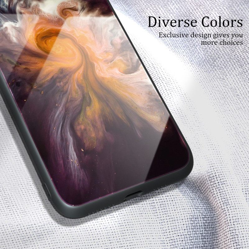 Kuori Oppo Reno 8 Pro Tempered Glass Marble Colors