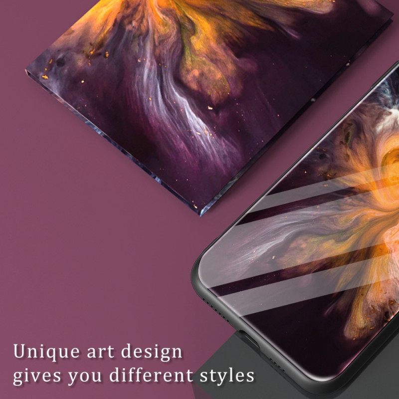 Kuori Oppo Reno 8 Pro Tempered Glass Marble Colors