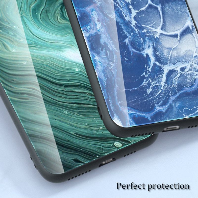 Kuori Oppo Reno 8 Pro Tempered Glass Marble Colors