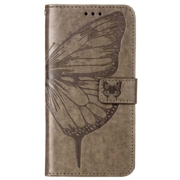 Nahkakotelo Oppo Reno 8 Pro Suojaketju Kuori Baroque Strappy Butterfly