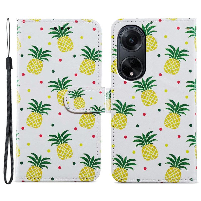 Kuoret Oppo A98 5g Ananas Hihnalla