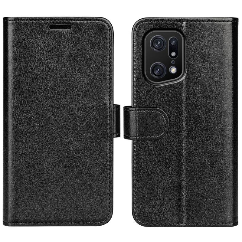 Kotelot Oppo Find X5 Pro Faux Leather Vintage