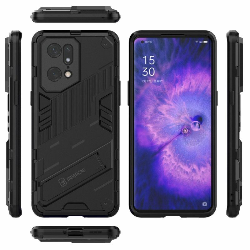 Kuori Oppo Find X5 Pro Irrotettava Kaksiasentoinen Handsfree-jalusta