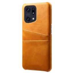 Kuori Oppo Find X5 Pro Leather Effect Korttikotelo