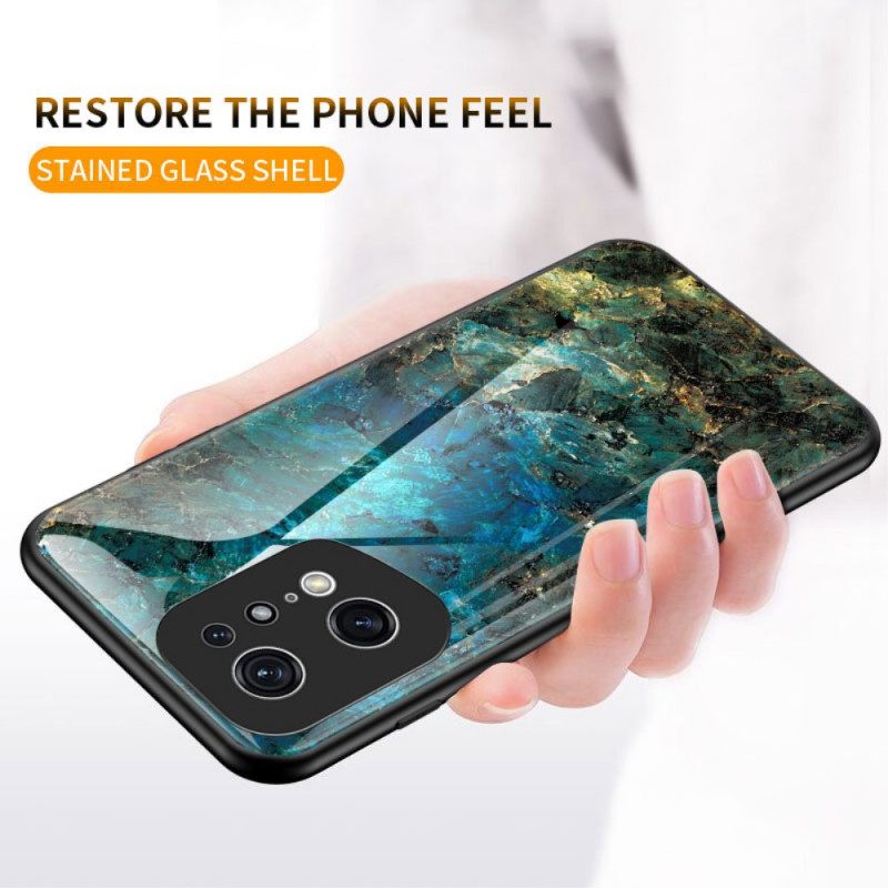 Kuori Oppo Find X5 Pro Tempered Glass Marble Colors