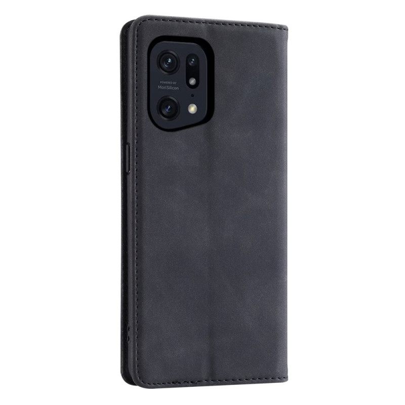 Puhelinkuoret Oppo Find X5 Pro Kotelot Flip Faux Leather Casedance