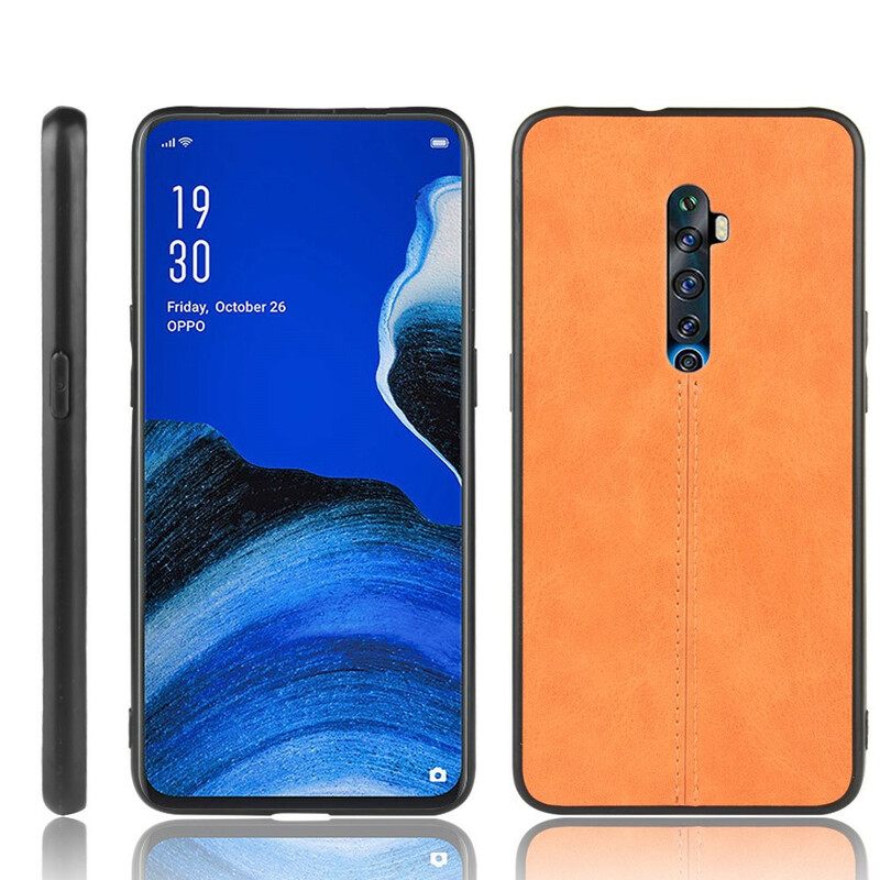 Kuori Oppo Reno 2Z Tyylinen Nahkaompelu