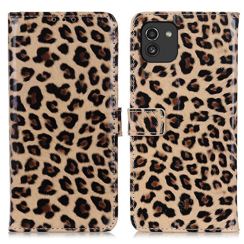 Kotelot Samsung Galaxy A03 Leopard