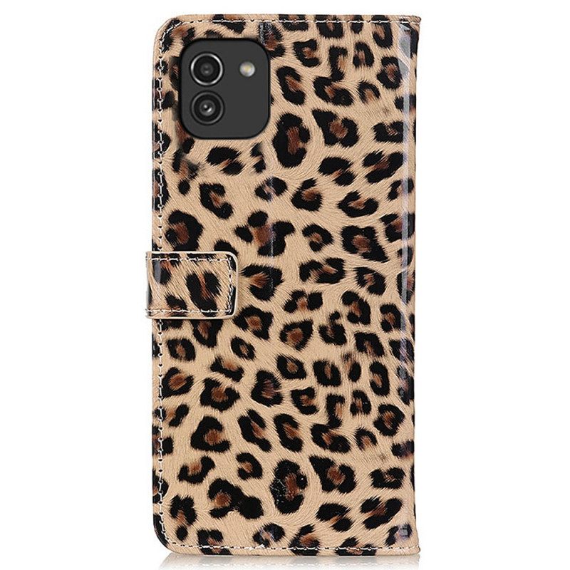 Kotelot Samsung Galaxy A03 Leopard