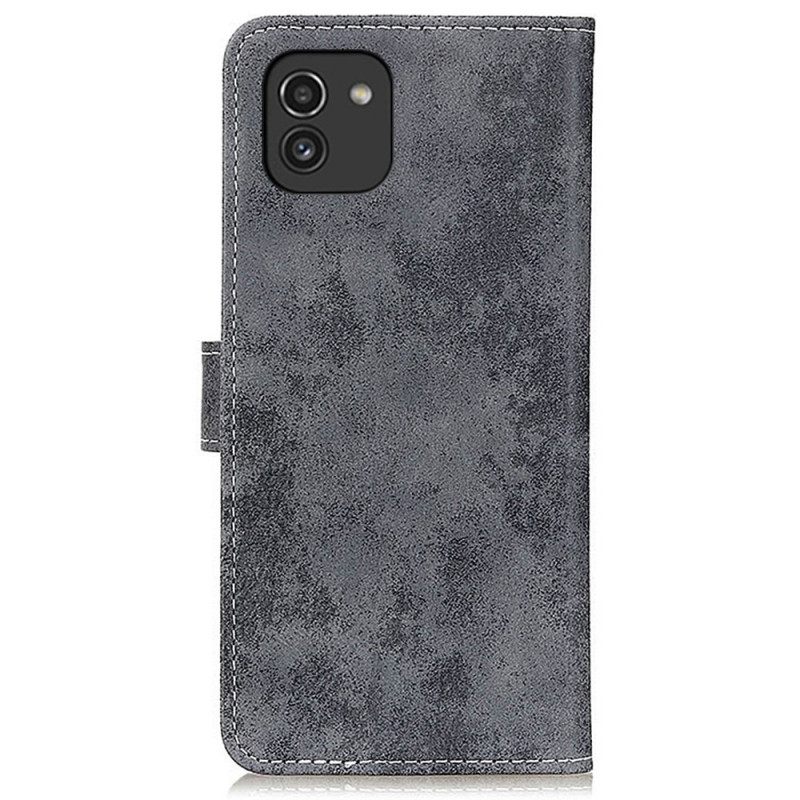 Kotelot Samsung Galaxy A03 Vintage Leather Effect