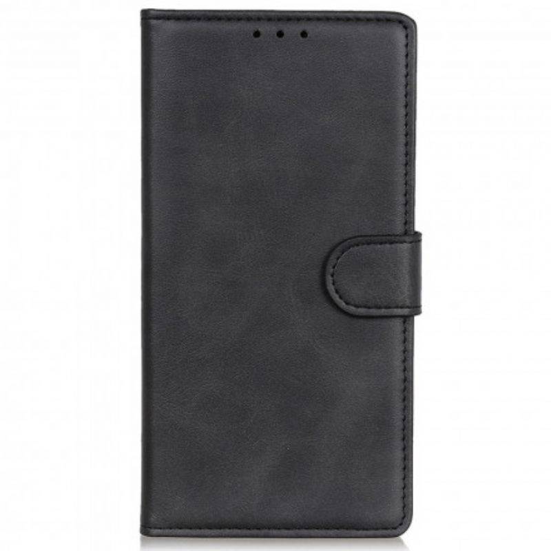 Flip Case Motorola Edge 20 Lite Mattanahkaefekti