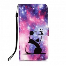 Flip Case Motorola Edge 20 Lite Panda Galaxy