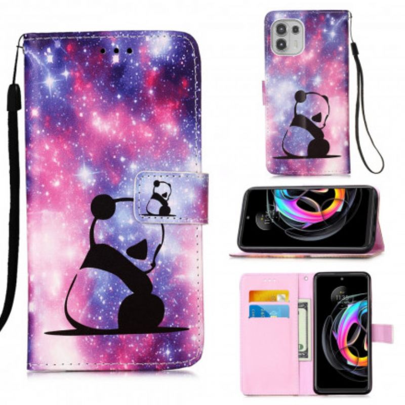 Flip Case Motorola Edge 20 Lite Panda Galaxy