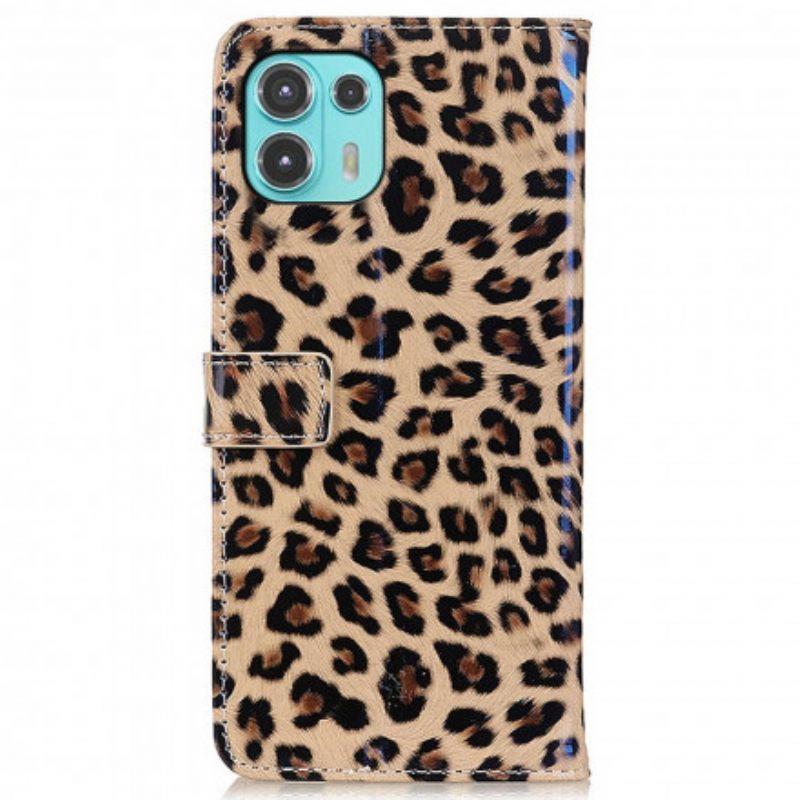 Kotelot Motorola Edge 20 Lite Leopard