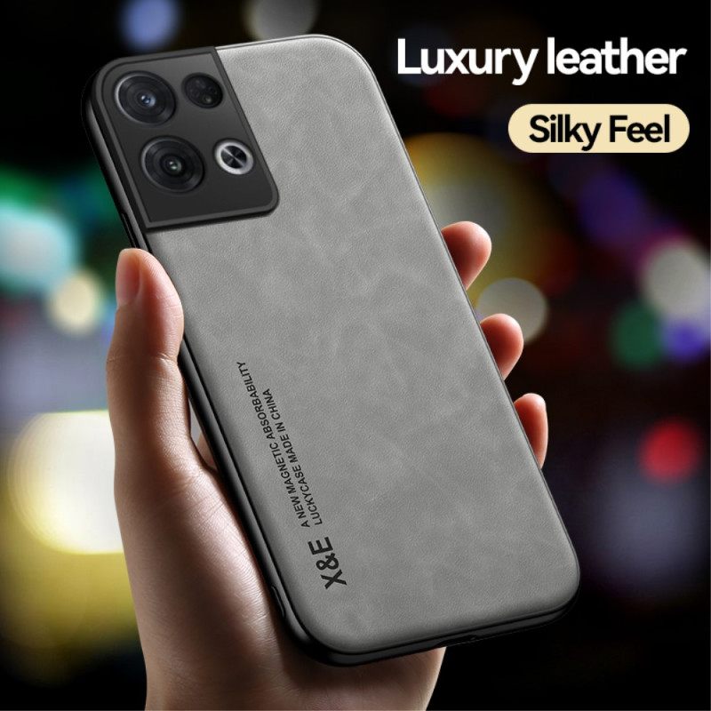 Case Oppo Reno 8 Nahkaefekti X&e