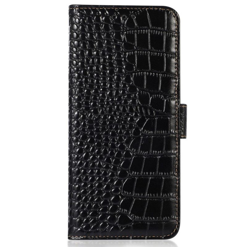 Kotelot Oppo Reno 8 Crocodile Style Rfid