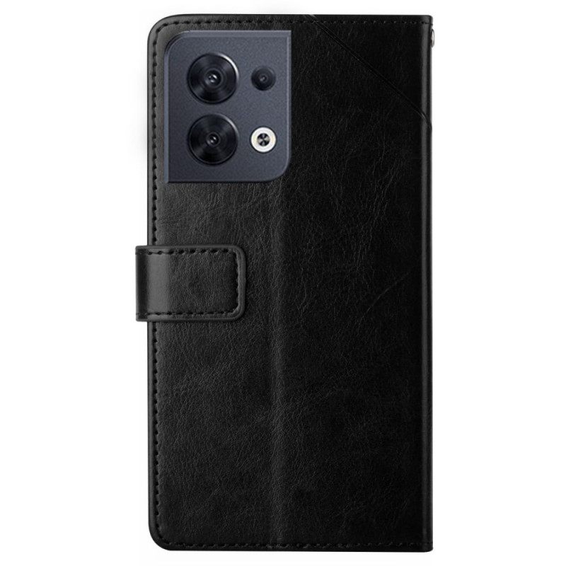 Kotelot Oppo Reno 8 Style Leather Geo Y Design