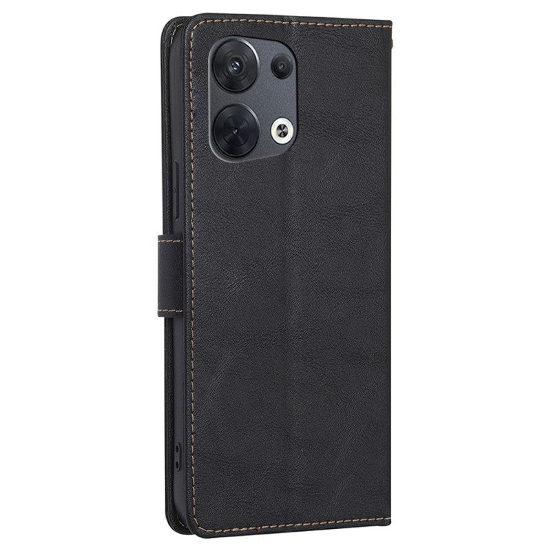 Nahkakotelo Oppo Reno 8 Faux Leather Parked