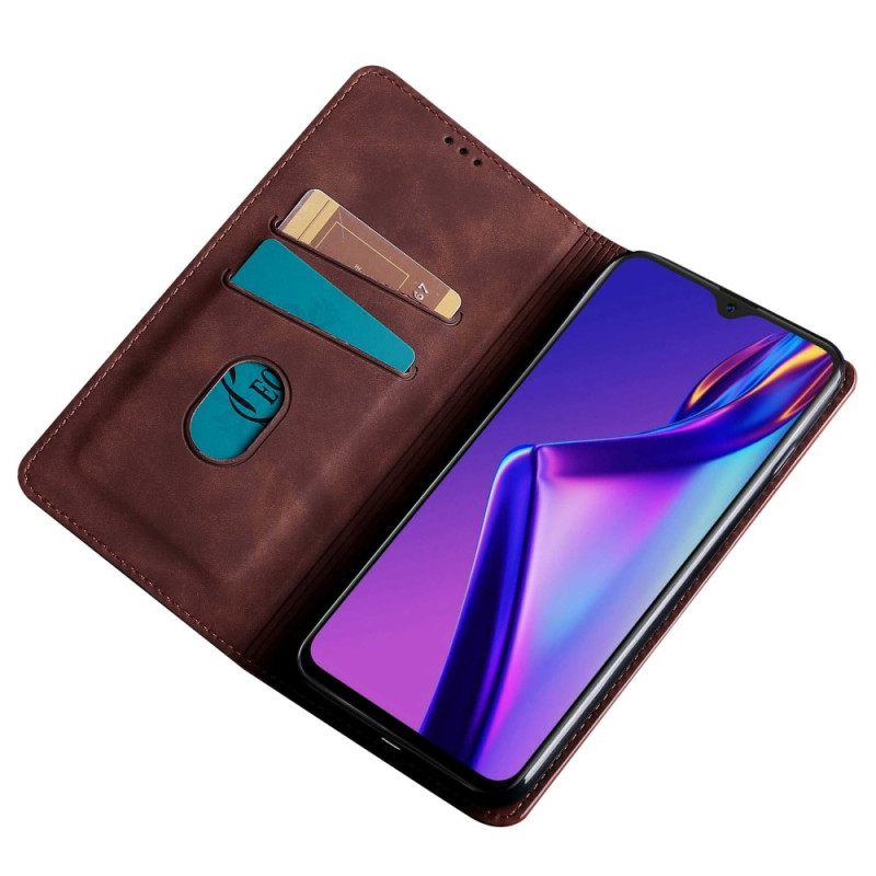 Puhelinkuoret Oppo Reno 8 Kotelot Flip Nahkaefekti