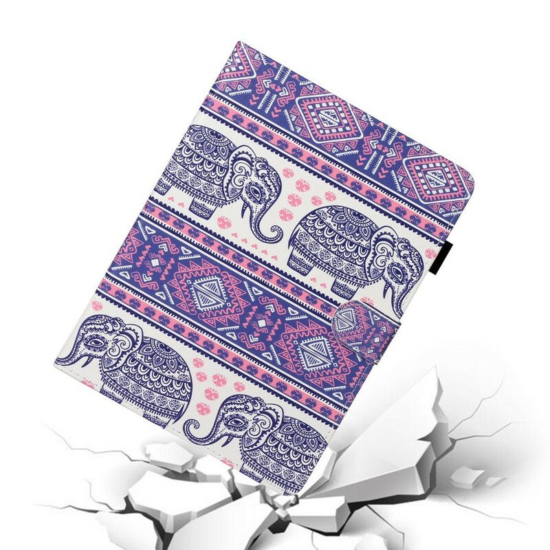 Kotelot iPad Air (2022) (2020) / Pro 11" Elephant Mandala Pattern