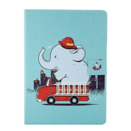 Nahkakotelo iPad Air (2022) (2020) / Pro 11" Firefighter Elephant Pattern