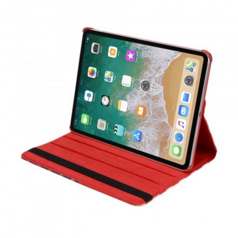 Nahkakotelo iPad Air (2022) (2020) / Pro 11" Pyörivä Amerikan Lippu