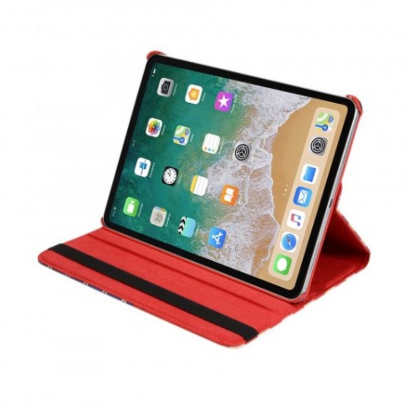 Nahkakotelo iPad Air (2022) (2020) / Pro 11" Pyörivä Amerikan Lippu