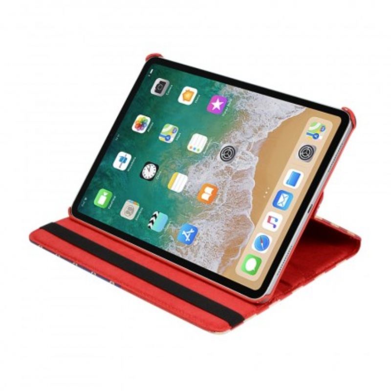 Nahkakotelo iPad Air (2022) (2020) / Pro 11" Pyörivä Amerikan Lippu