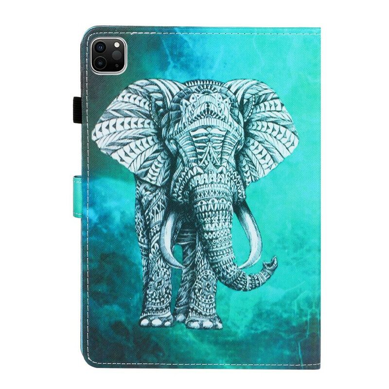 Nahkakotelo iPad Air (2022) (2020) / Pro 11" Tribal Elephant