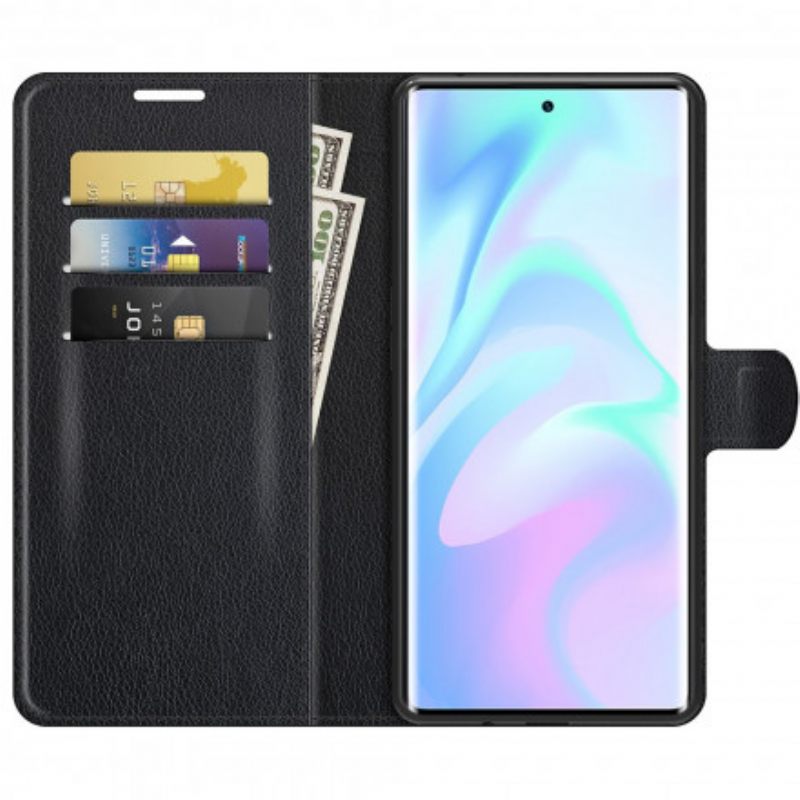 Kotelot ZTE Axon 30 Ultra 5G Classic Litchi Faux Leather