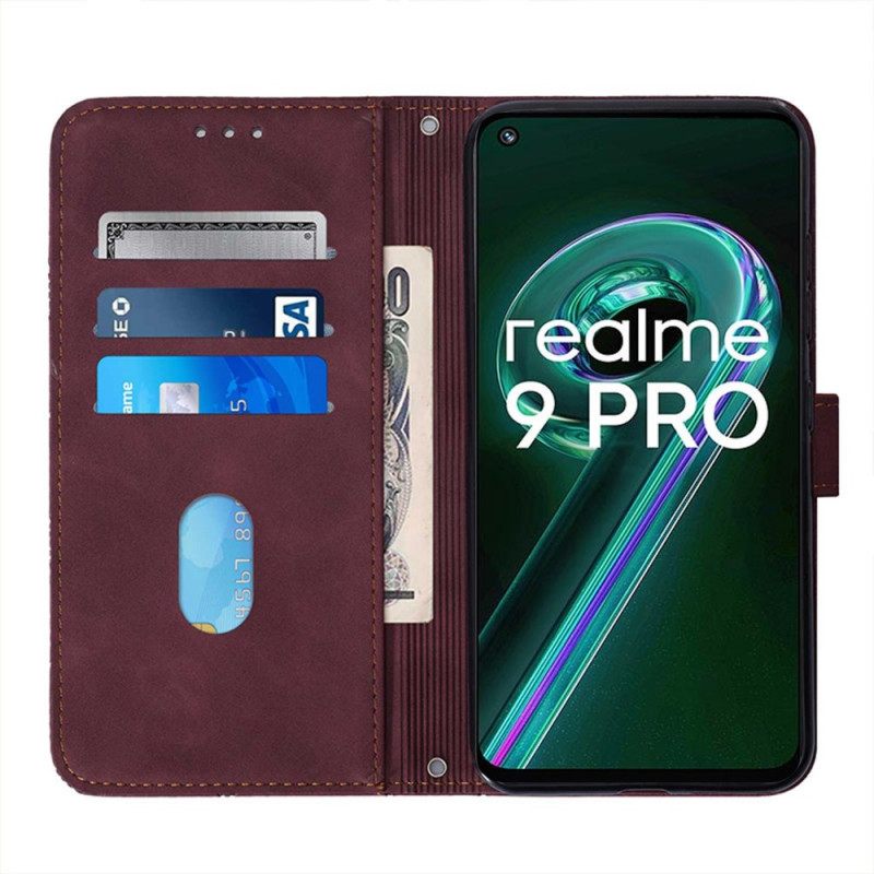 Kotelot Realme 9 Pro 5G Pyramid Leather Effect