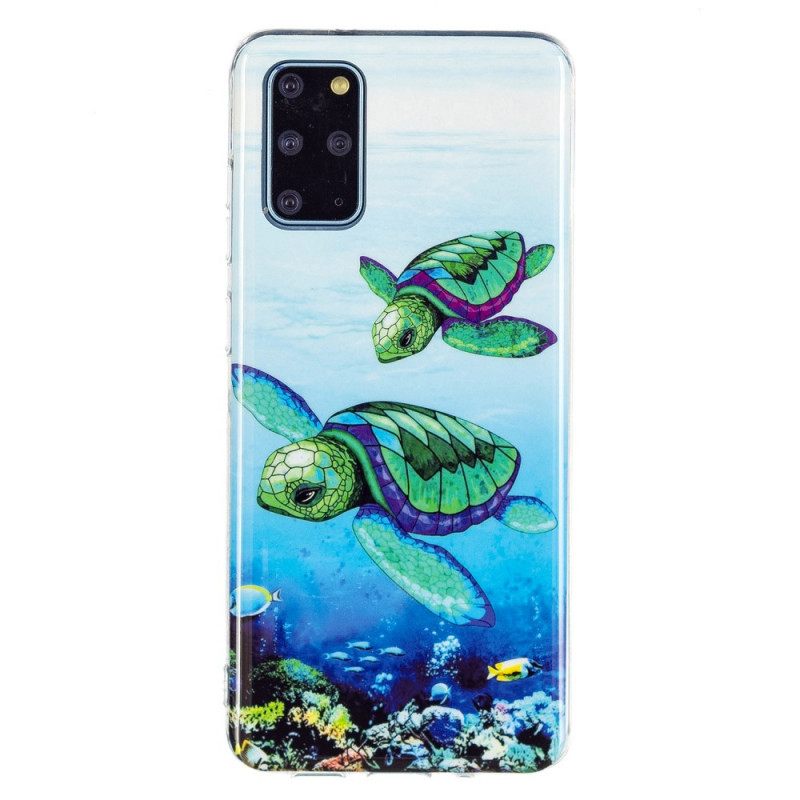 Case Samsung Galaxy S20 Plus 4G / 5G Fluoresoivat Kilpikonnat