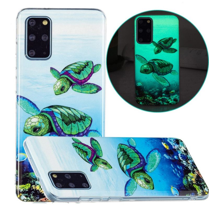 Case Samsung Galaxy S20 Plus 4G / 5G Fluoresoivat Kilpikonnat