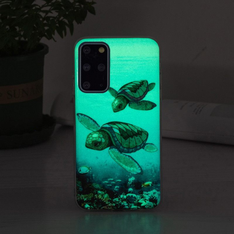 Case Samsung Galaxy S20 Plus 4G / 5G Fluoresoivat Kilpikonnat