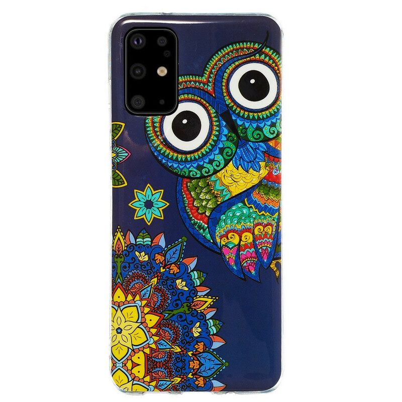 Kuori Samsung Galaxy S20 Plus 4G / 5G Owl Fluoresoiva Mandala