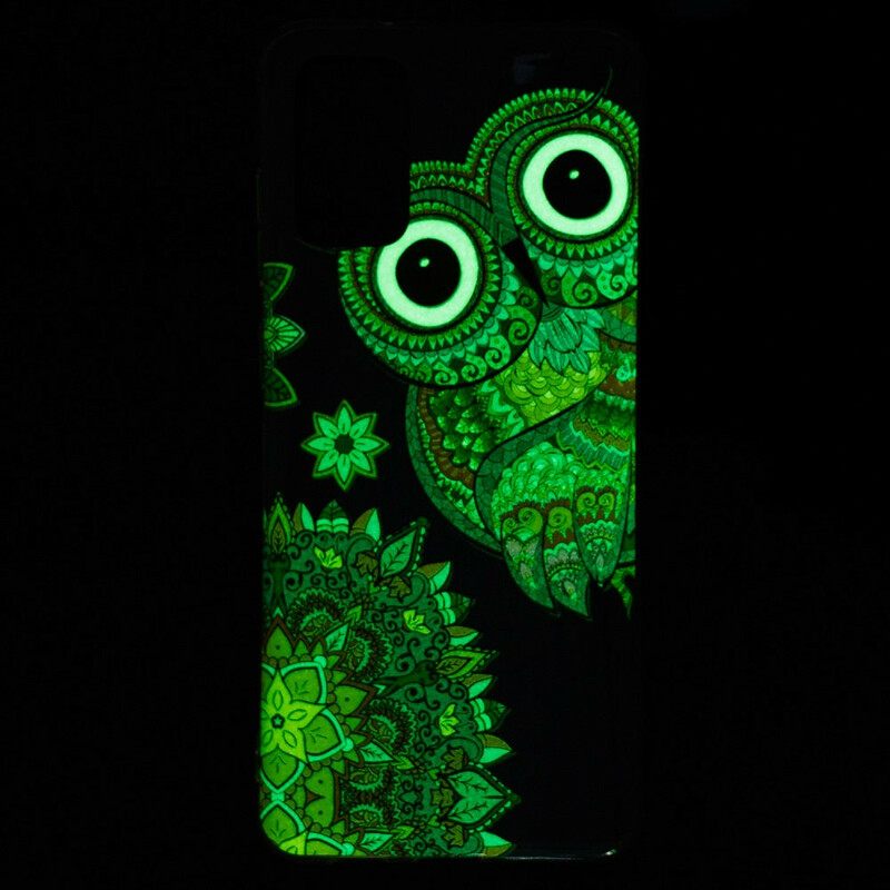 Kuori Samsung Galaxy S20 Plus 4G / 5G Owl Fluoresoiva Mandala