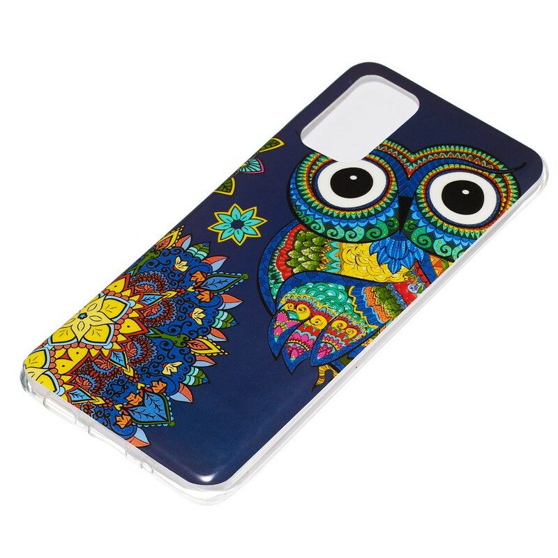 Kuori Samsung Galaxy S20 Plus 4G / 5G Owl Fluoresoiva Mandala