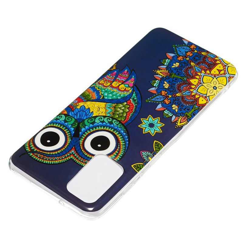 Kuori Samsung Galaxy S20 Plus 4G / 5G Owl Fluoresoiva Mandala