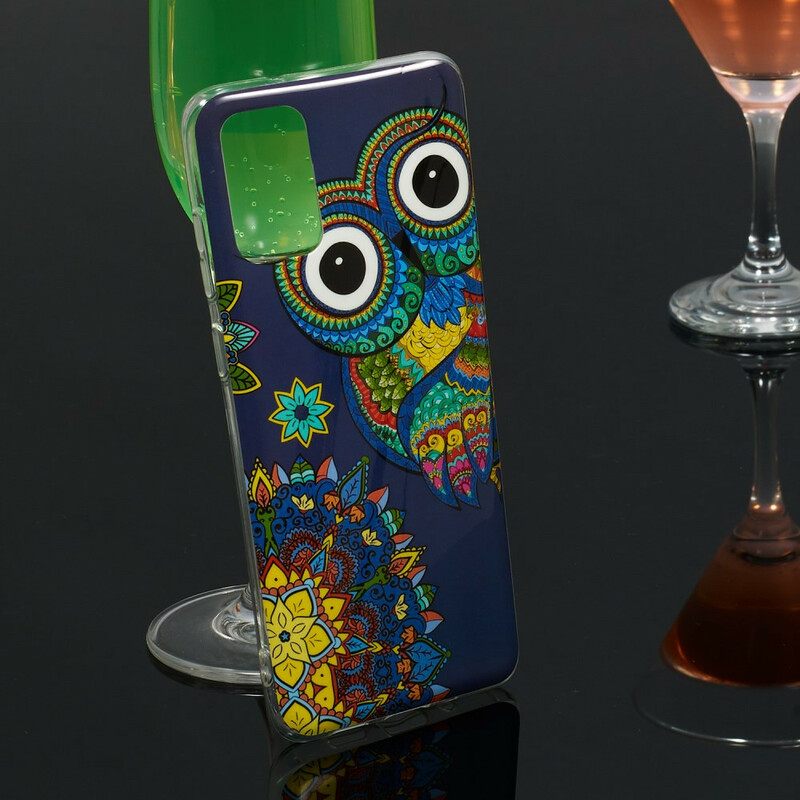 Kuori Samsung Galaxy S20 Plus 4G / 5G Owl Fluoresoiva Mandala