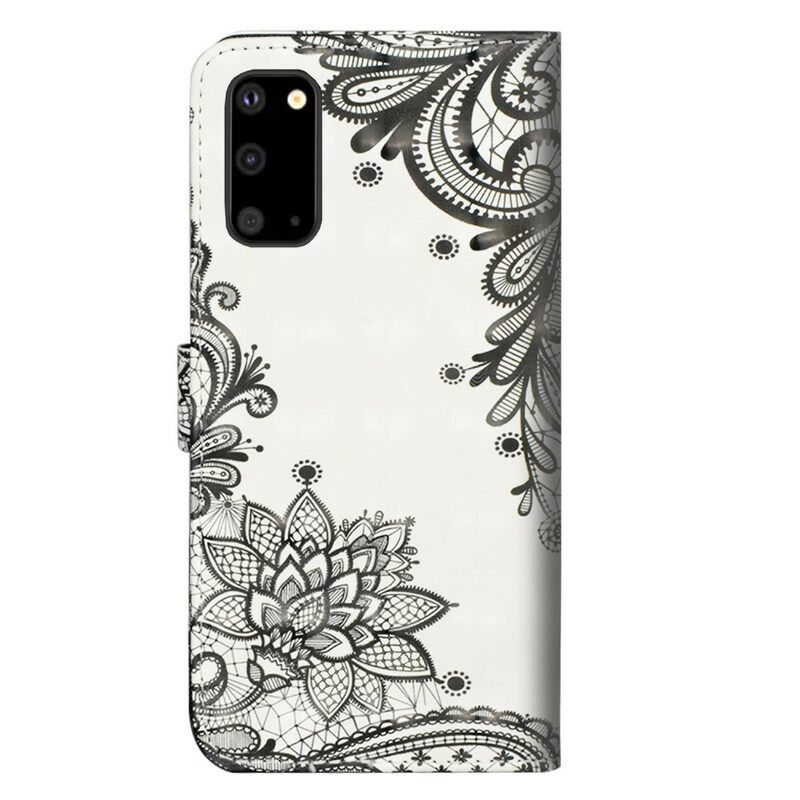 Nahkakotelo Samsung Galaxy S20 Plus 4G / 5G Chic Lace