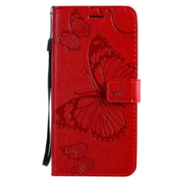 Nahkakotelo Samsung Galaxy S20 Plus 4G / 5G Suojaketju Kuori Giant Thong Butterflies